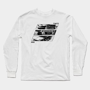 TOYOTA MR2 MK1 Black 'N White Archive 2 Long Sleeve T-Shirt